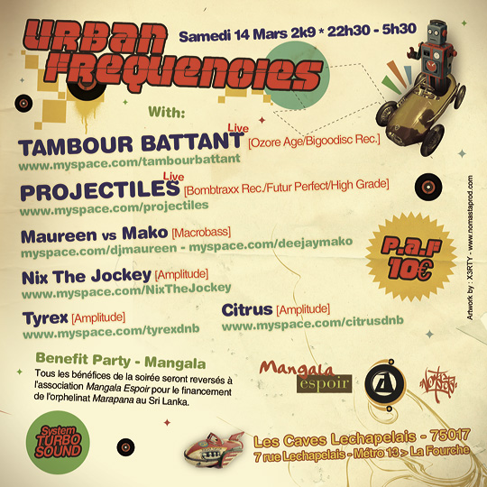 14/03/09! Urban Frequencies by Amplitude: Dubstep/Break/DnB U-F_verso